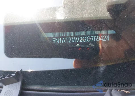 2016 Nissan Rogue Sl from USA, damaged, VIN 5N1AT2MV2GC769424